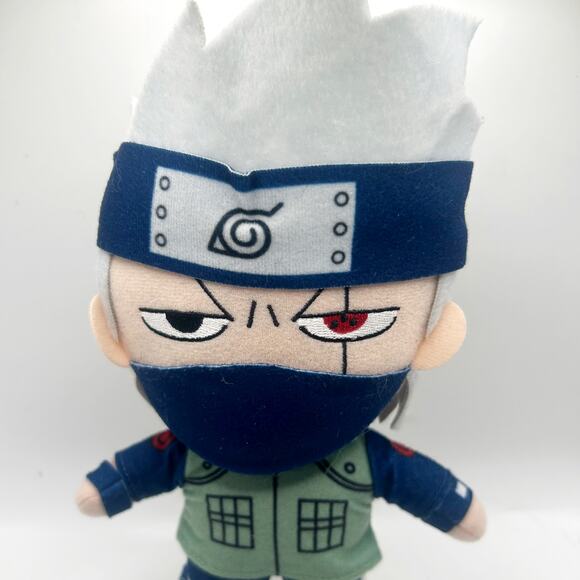 Naruto Shippuden 8'' Kakashi Plush Anime Doll Great Eartern Entertainment EUC - Picture 2 of 5